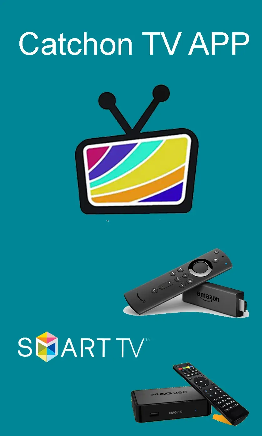 The Catchon TV app running on a phone, showing the live channel guide